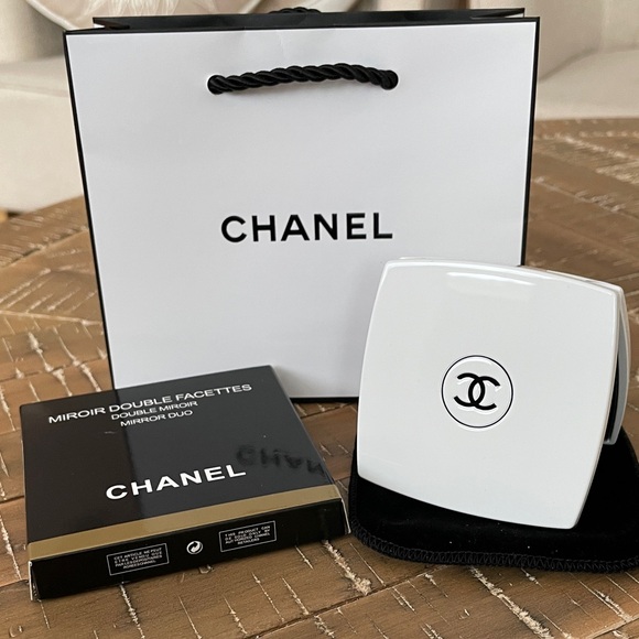 CHANEL Accessories - CHANEL NWT ~ White Double Facets Mirror w/Gift Bag